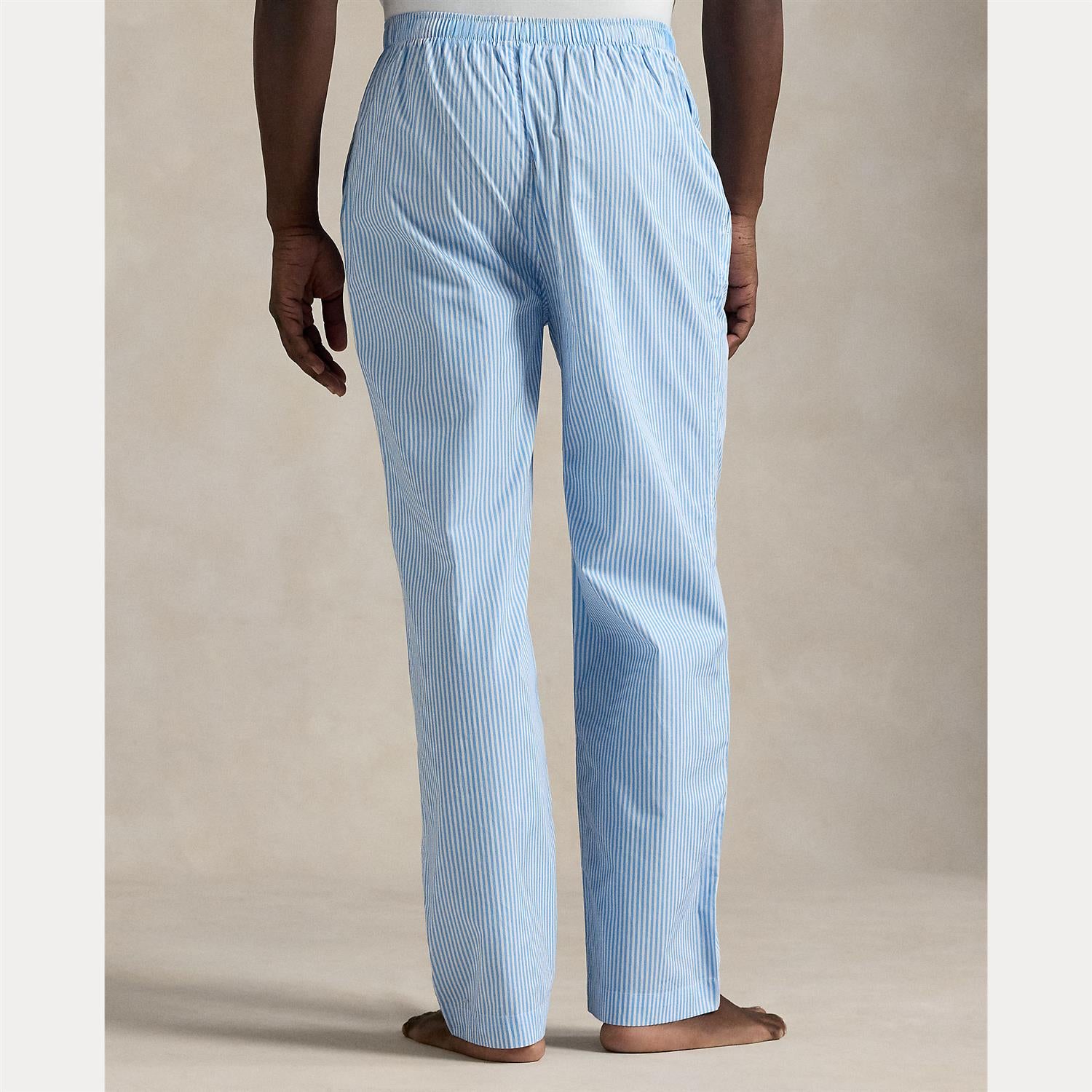 Pj Pant-Sleep-Bottom i blu str nærbilde av detaljer, bukse fra Polo Ralph Lauren hos Image Mandal