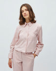 Hoppa Blouse i rosa i lin, bluse fra MBYM hos Image Mandal