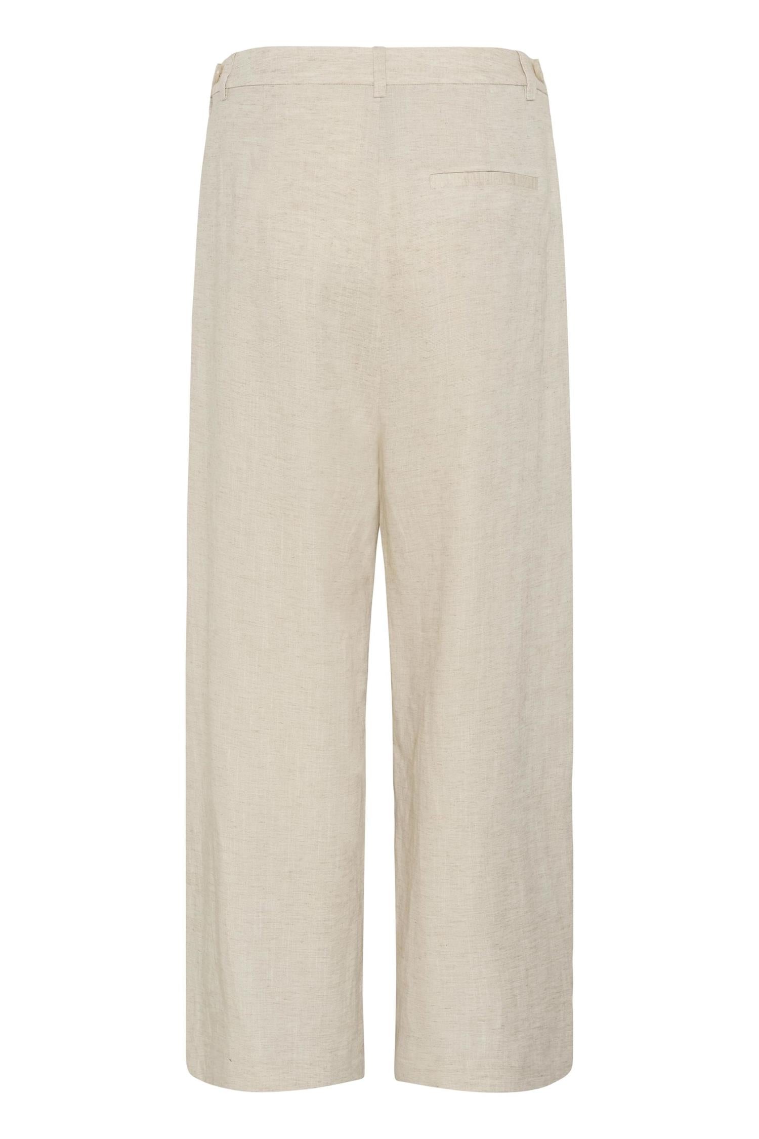 Gzriava Mw Pants i light sand melange bakfra, bukse fra Gestuz hos Image Mandal