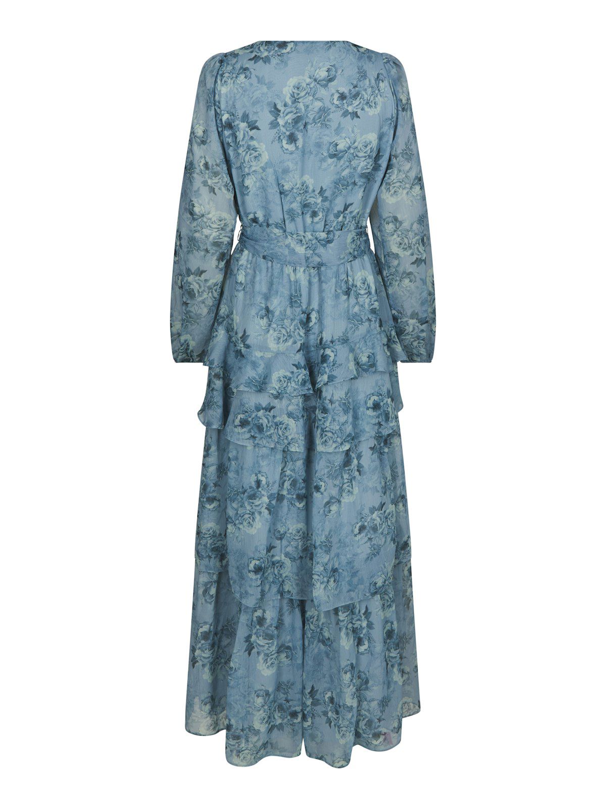 Denila Crepe Print Dress i blå ekstra vinkel, kjole fra Neo Noir hos Image Mandal