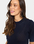 Milasz Pointelle Ss Pullover