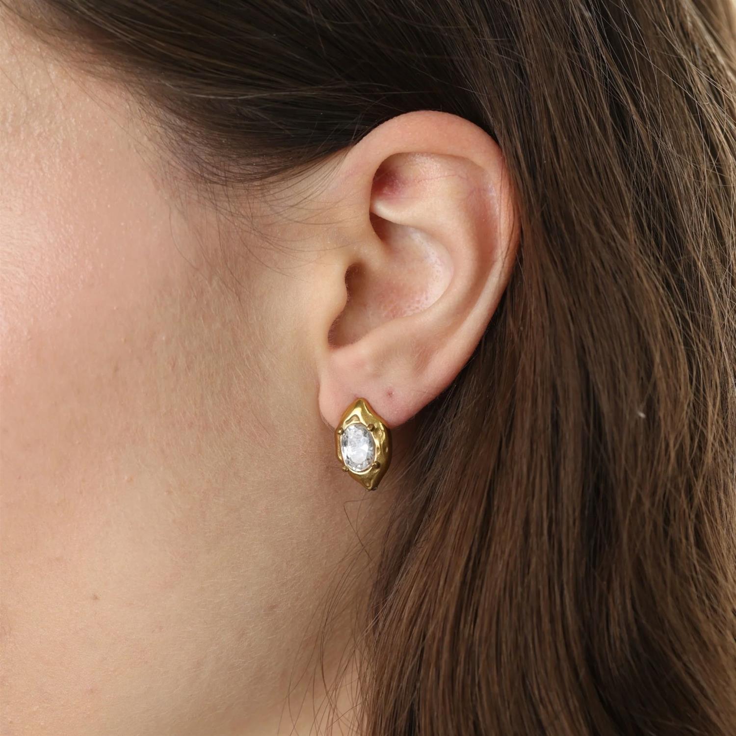 Azia - Crystal Stud Earrings Stainless Steel
