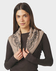 Adelina Paisley Knit Scarf