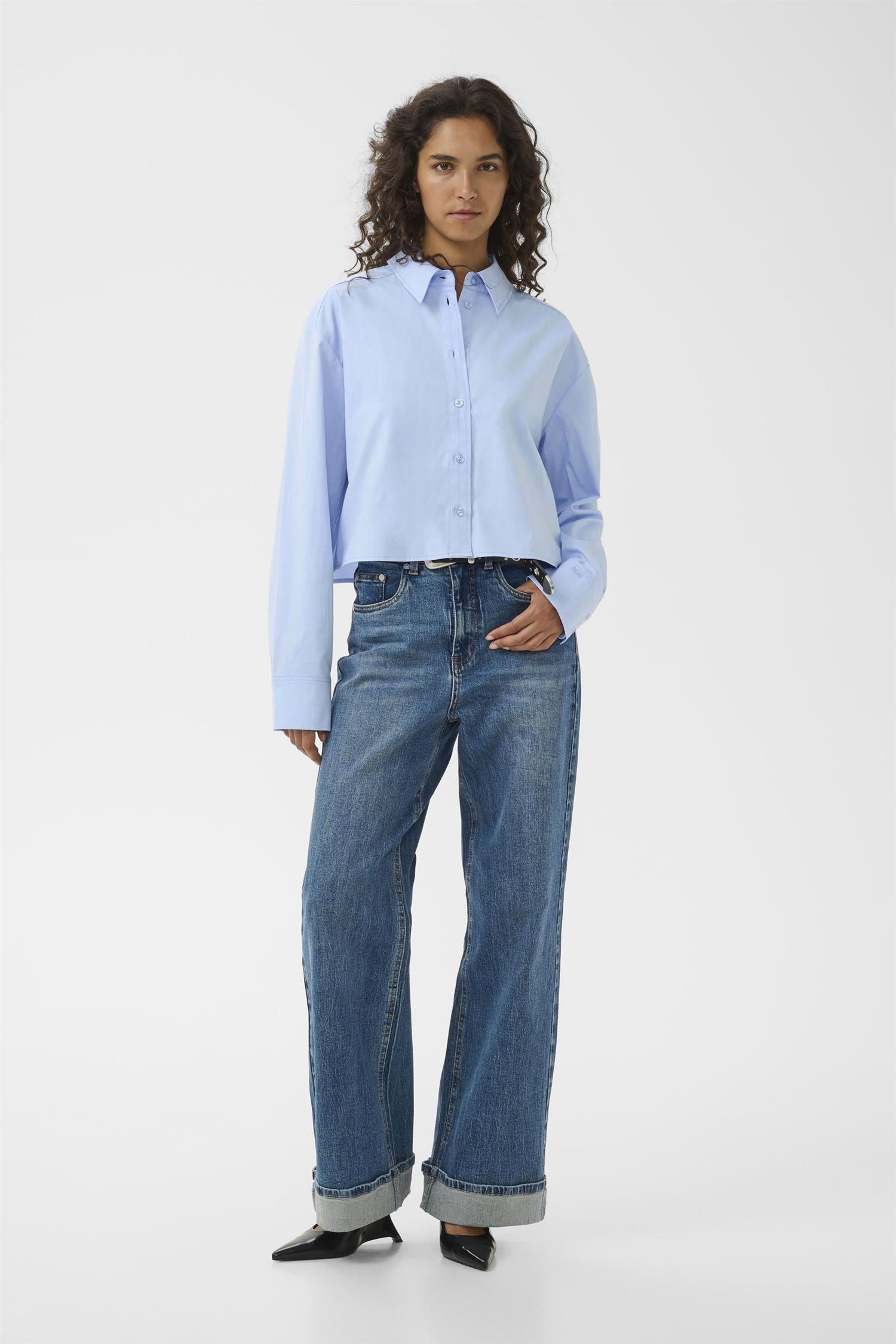 Gzyork Short Shirt Noos alternativt utsnitt, skjorte fra Gestuz hos Image Mandal