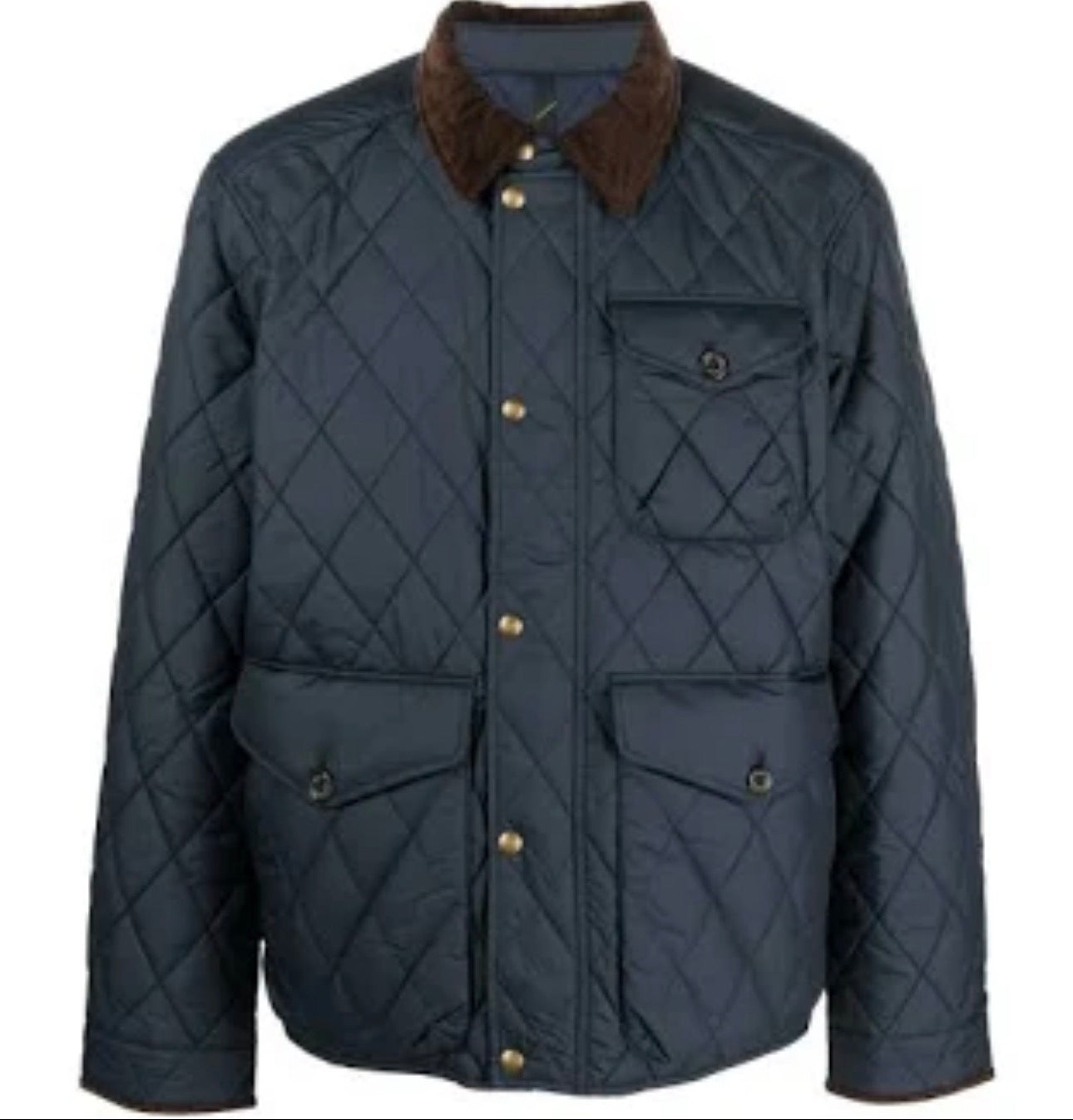 Polo Ralph Lauren Pouch-Pocket Quilted Jacket sett fra siden, yttertøy fra Polo Ralph Lauren hos Image Mandal