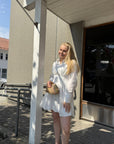 Ulissa Poplin Shirt Dress i Off White, kjole fra Neo Noir hos Image Mandal