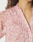 Diana Blurred Blouse i rose sett fra siden, skjorte fra Neo Noir hos Image Mandal