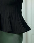 Wallina Peplum Knit Blouse