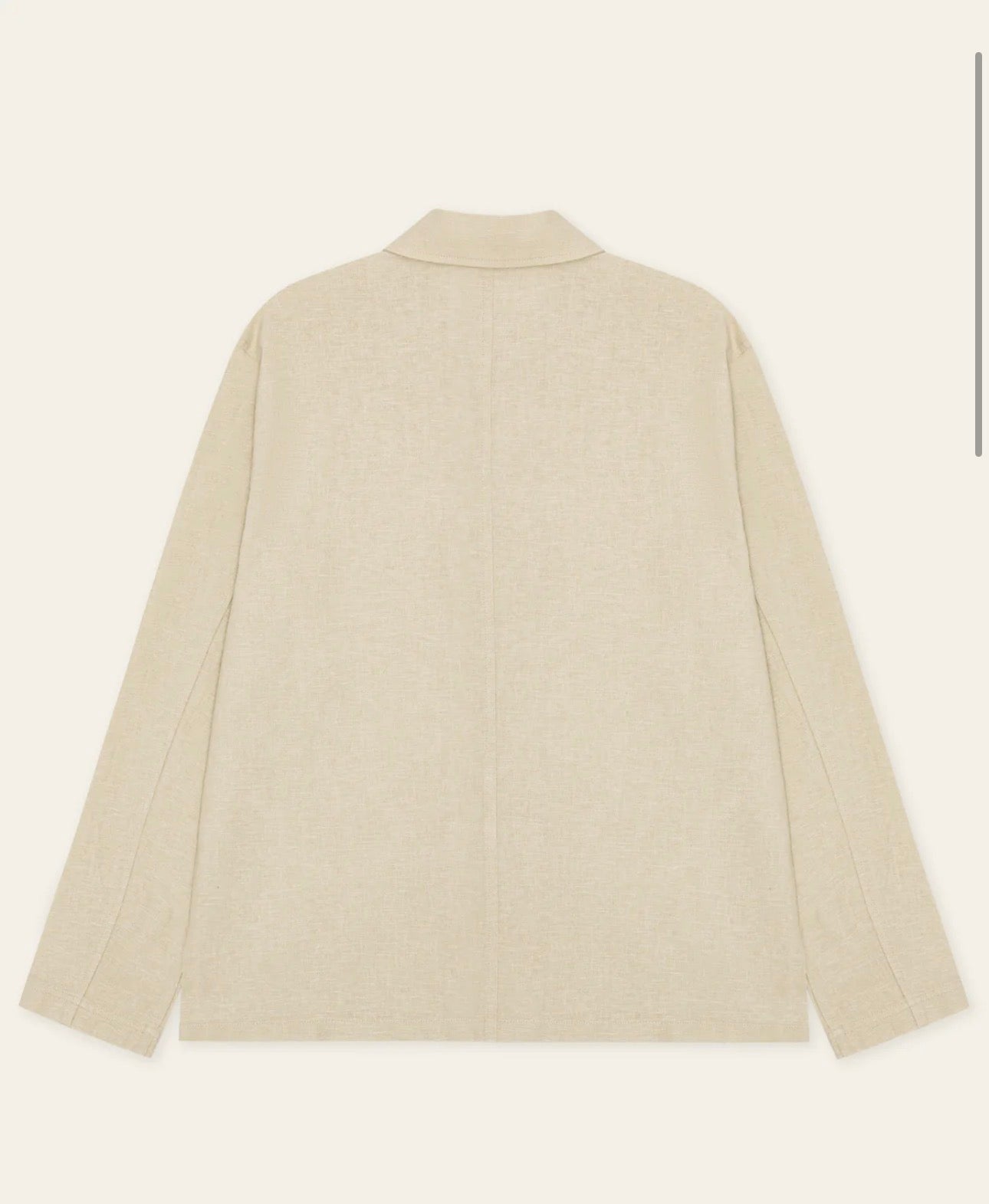Linen Overshirt i light sand stylet antrekk, overdel fra Les Deux hos Image Mandal