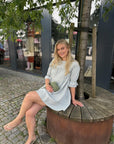 Indiana Dress i Olive Green Checked, kjole fra Once Untold hos Image Mandal