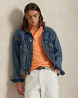 Sskccmslm1-Short Sleeve-Knit i oransje sett fra siden, skjorte fra Polo Ralph Lauren hos Image Mandal