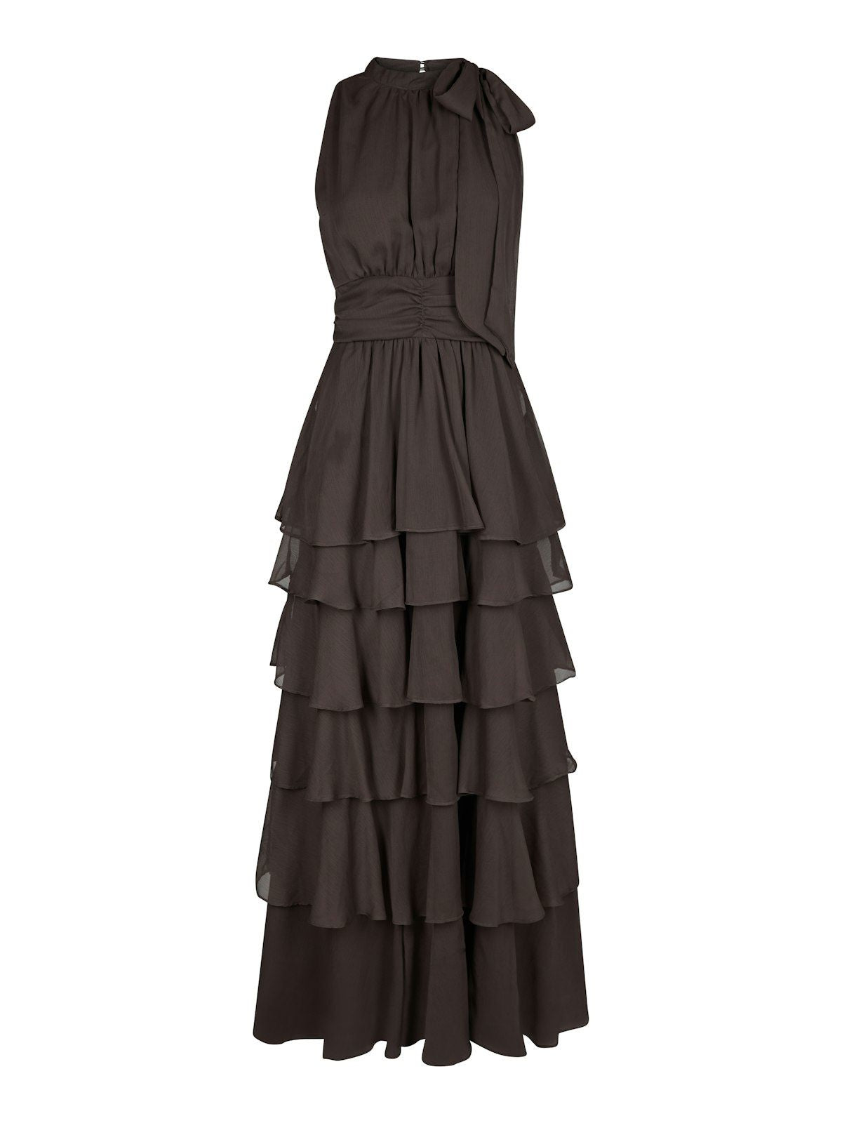 Marli Solid Chiffon Dress detaljbilde, kjole fra Neo Noir hos Image Mandal