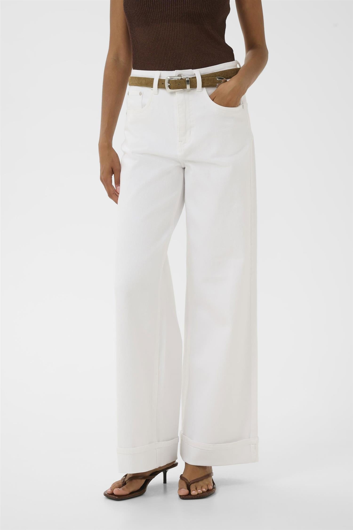 Gzlivia Hw Jeans i hvit wash, bukse fra Gestuz hos Image Mandal