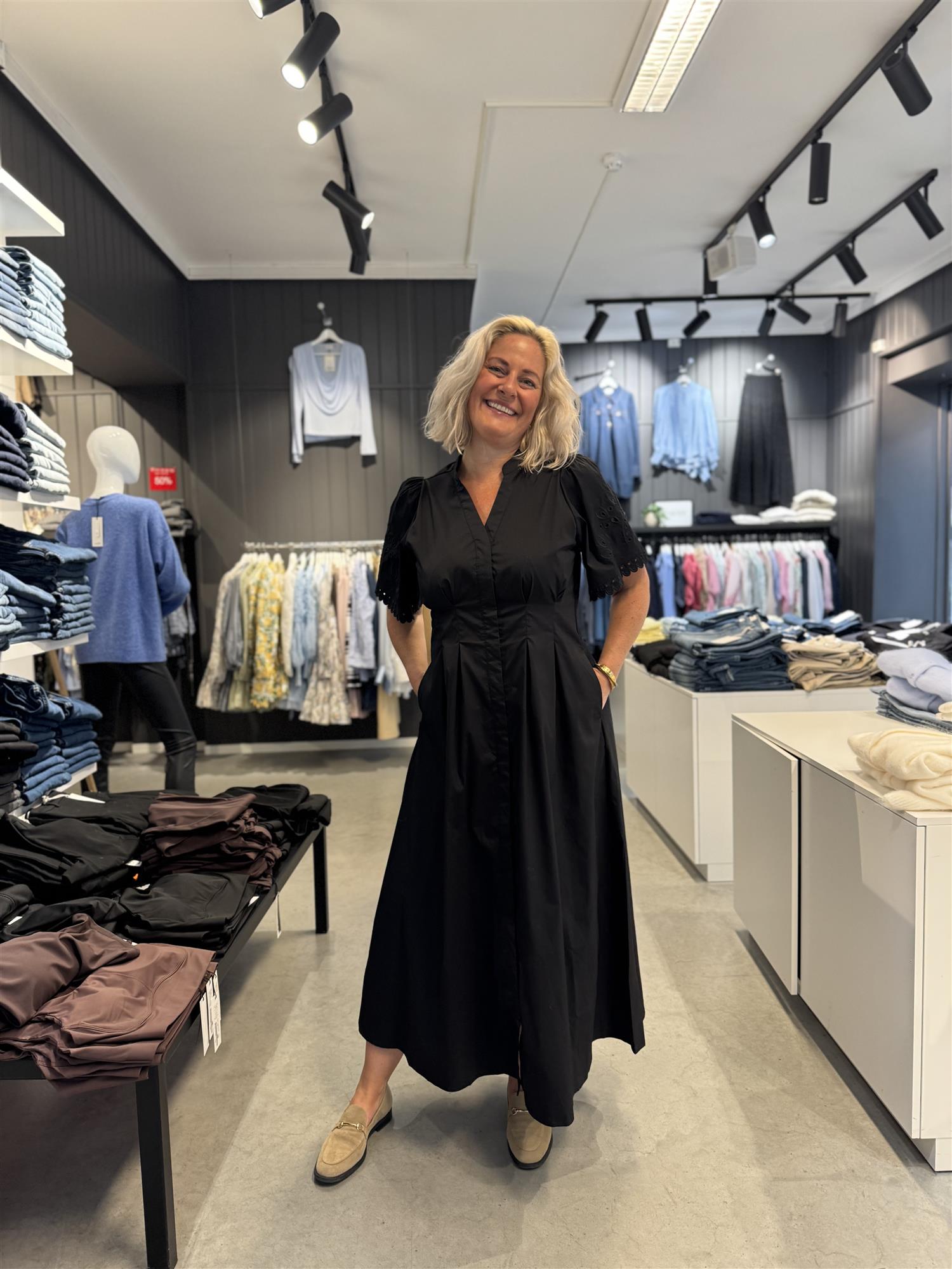 Poppycc Emb Pleat Dress