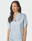 Anelle Heavy Sateen Blouse