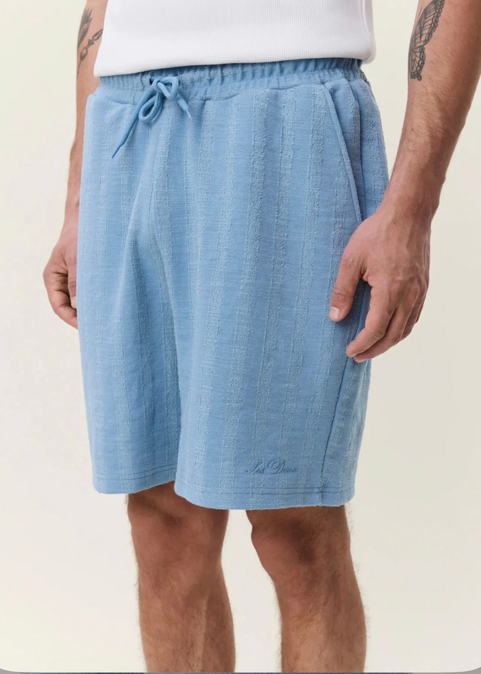stripe jaquard shorts