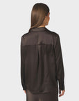 Hazelle Drapy Satin Shirt