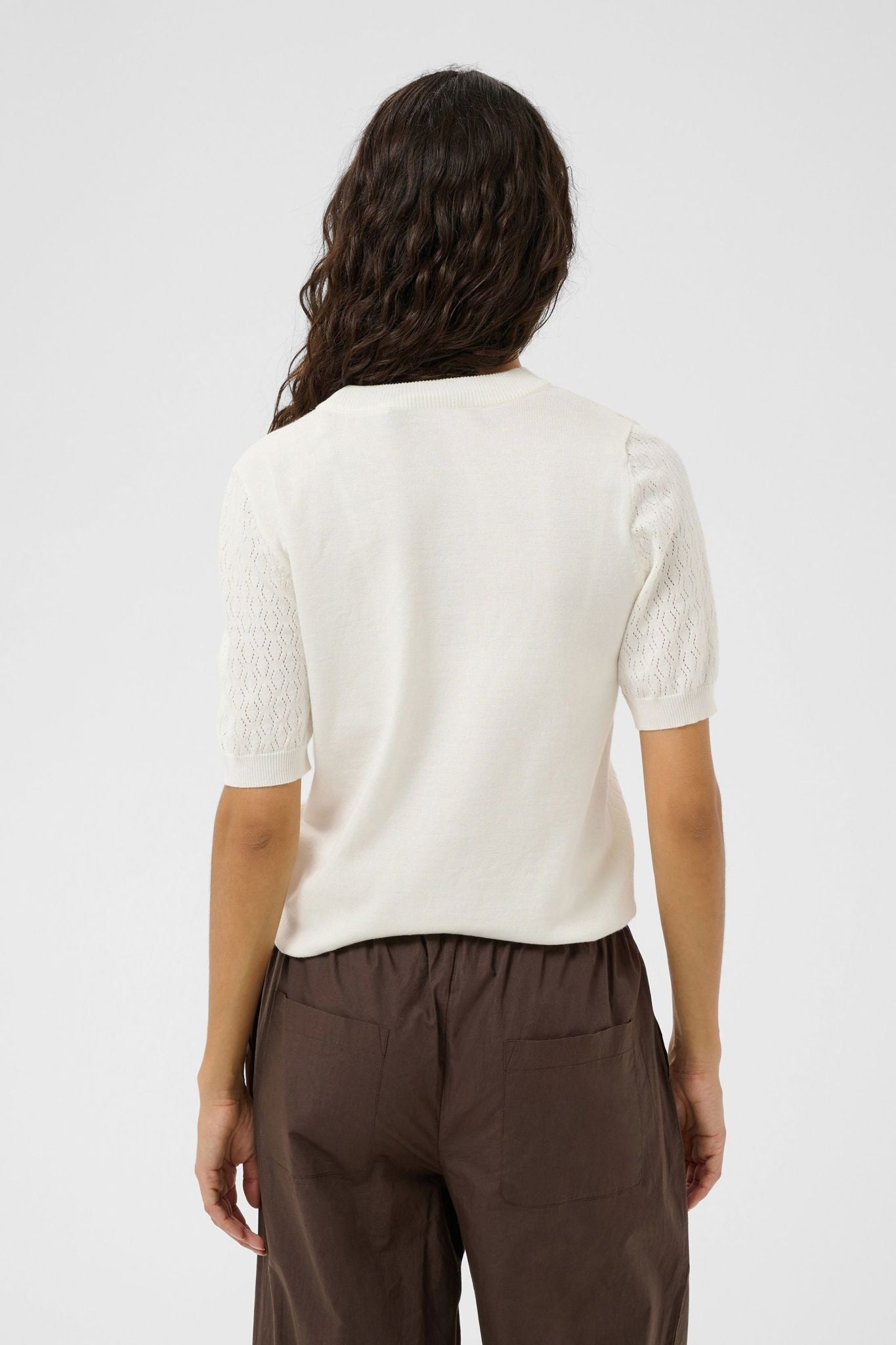 Milasz Pointelle Ss Pullover