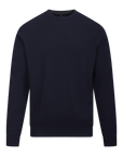 Arthur Sweater i marineblå sett fra siden, genser fra Urban Pioneers hos Image Mandal