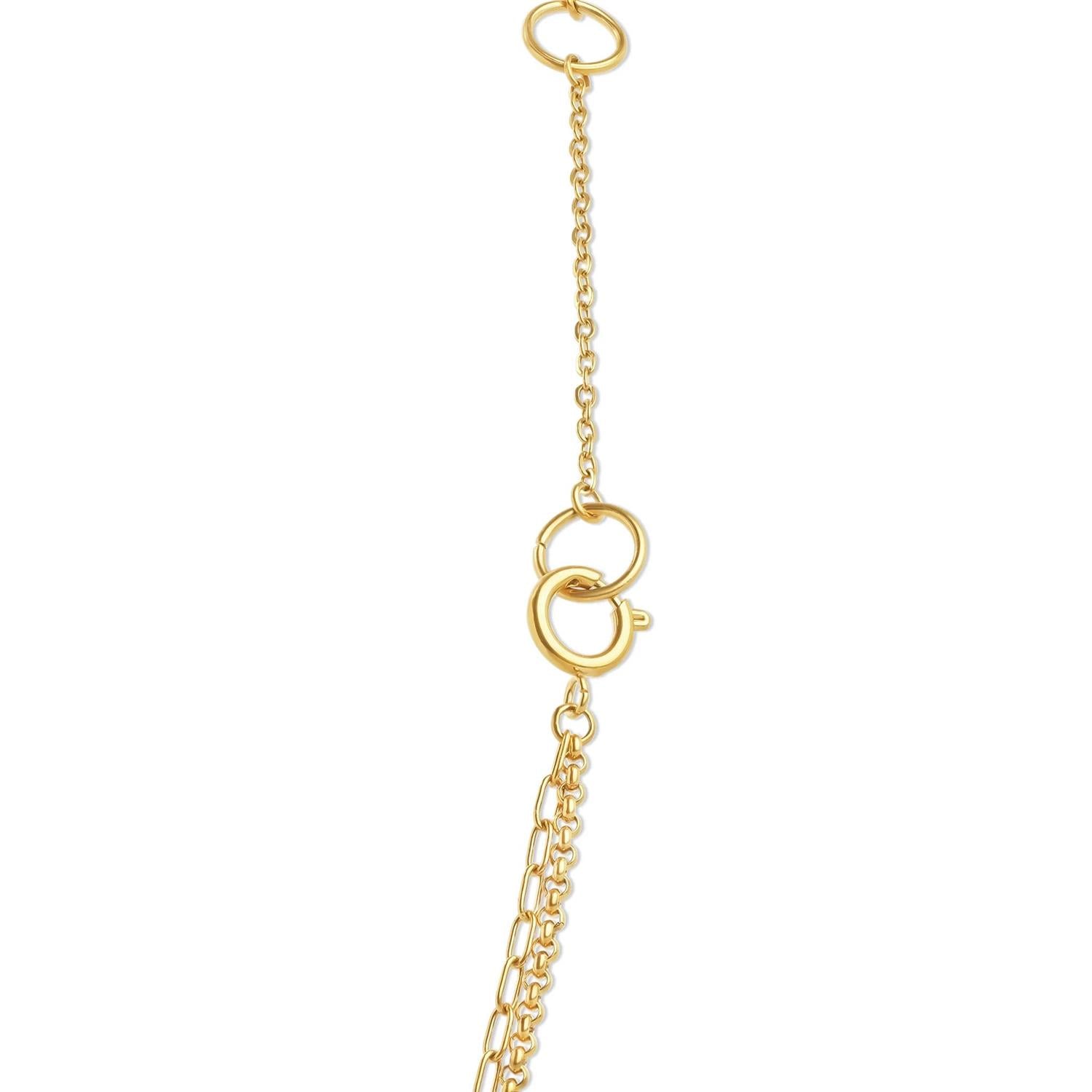 Onyx - Layered Chain Necklace Stainless Steel