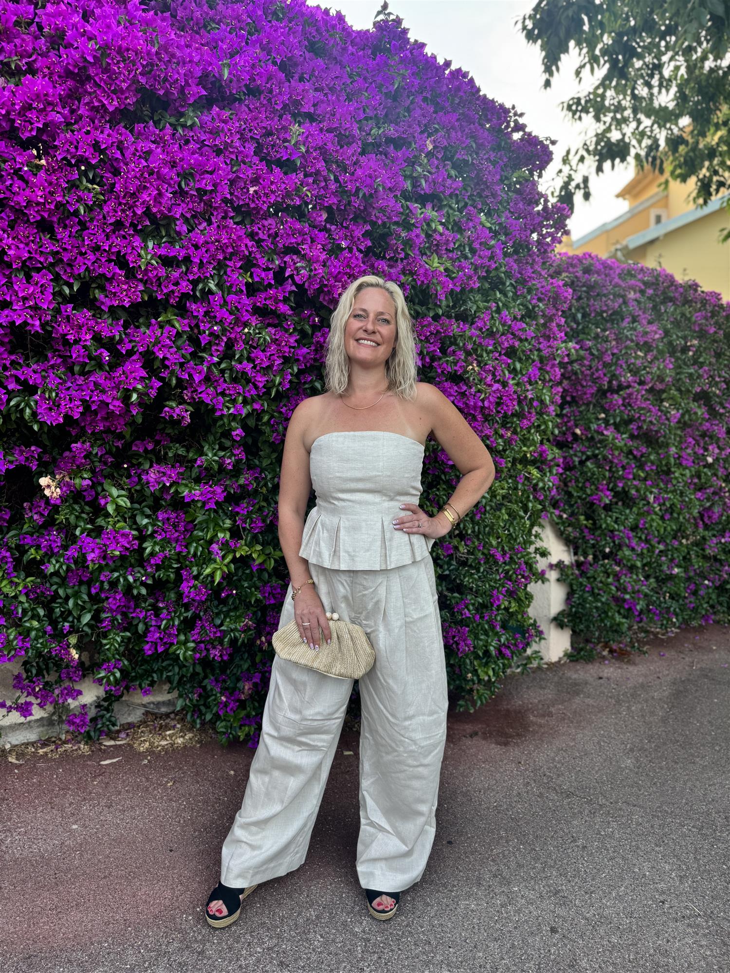 Gzriava Mw Pants i Light Sand Melange, bukse fra Gestuz hos Image Mandal