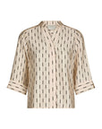 Camile Print Blouse i creme, bluse fra Neo Noir, bilde 14 – Image Mandal