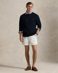 Long-Sleeve Driver Crewneck Pullover i blå styling-inspirasjon, genser fra Polo Ralph Lauren hos Image Mandal
