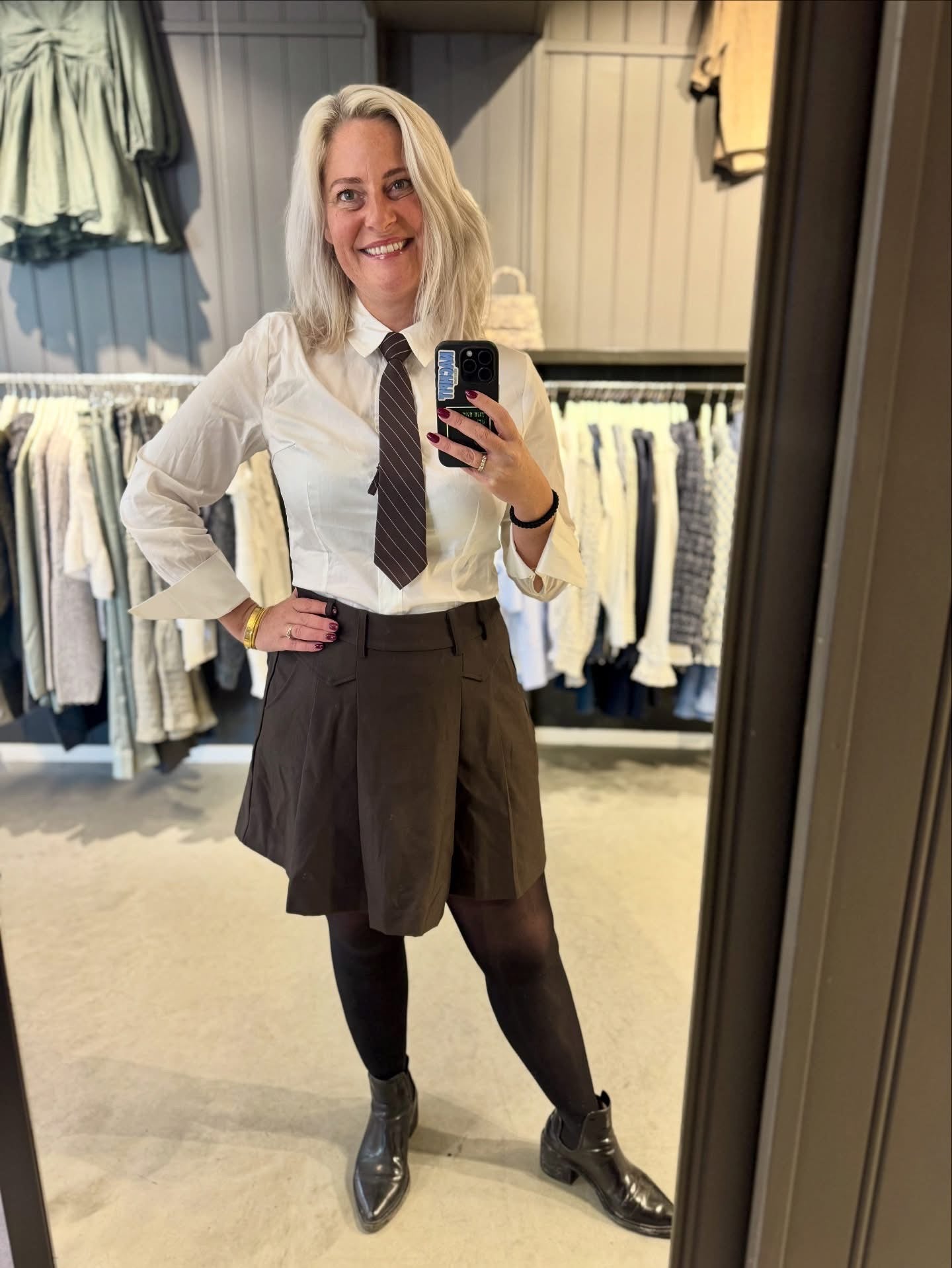 Luna Pocket Pleat Skirt alternativt utsnitt, skjørt fra Co'couture hos Image Mandal